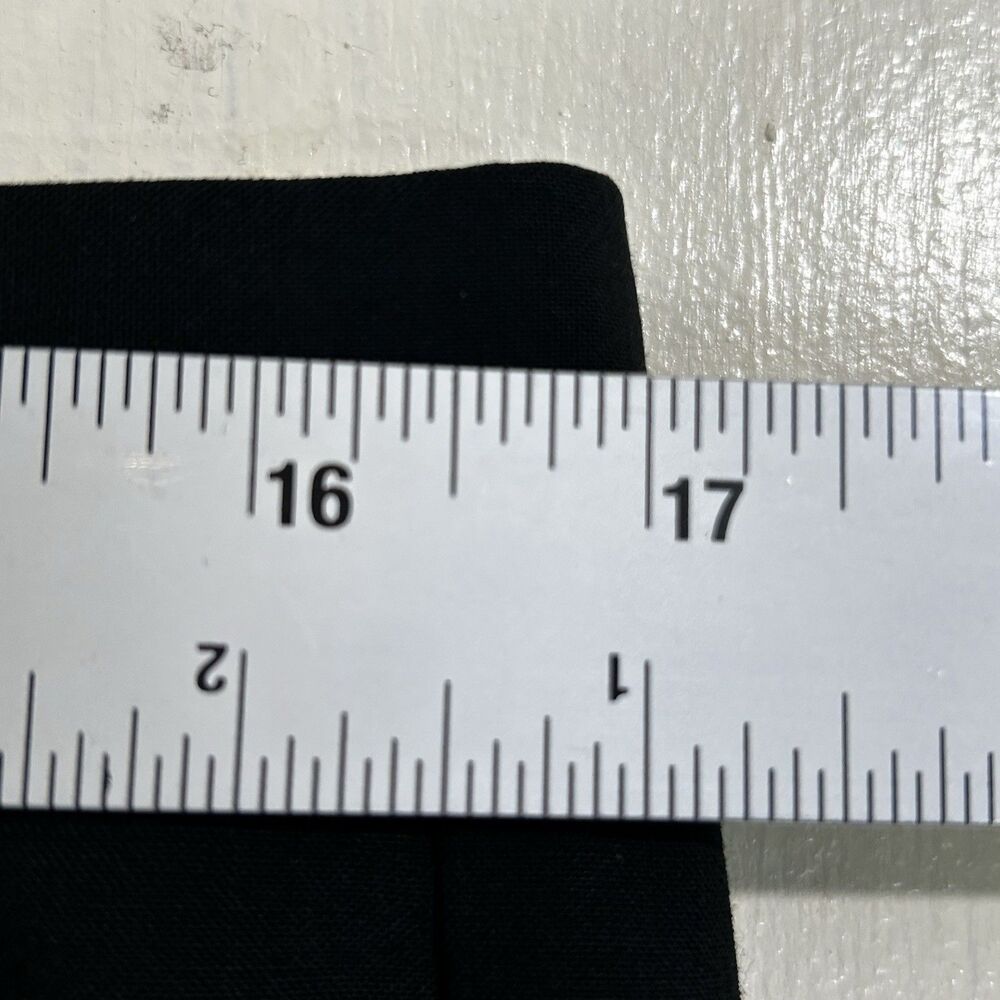 Banana Republic Ryan Fit Italian Wool Black Pants Size 12 Tall Mid Rise Straight - Picture 14 of 14